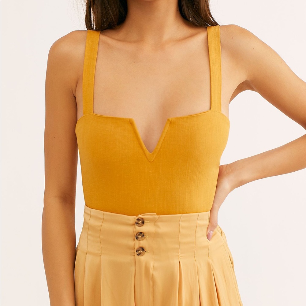 Free People Pippa V-Wire Bodysuit
